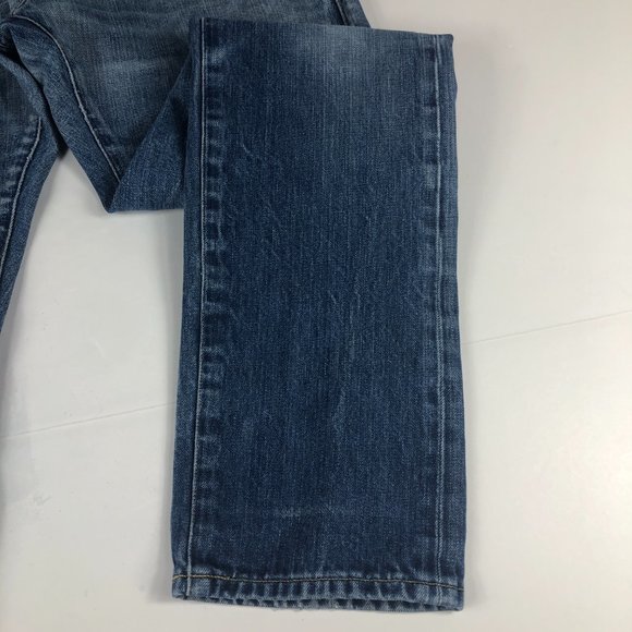 Levi's Made & Crafted Jeans Men's 31 X 31* Tack Slim Fit Blue Distressed Denim - Picture 3 of 16